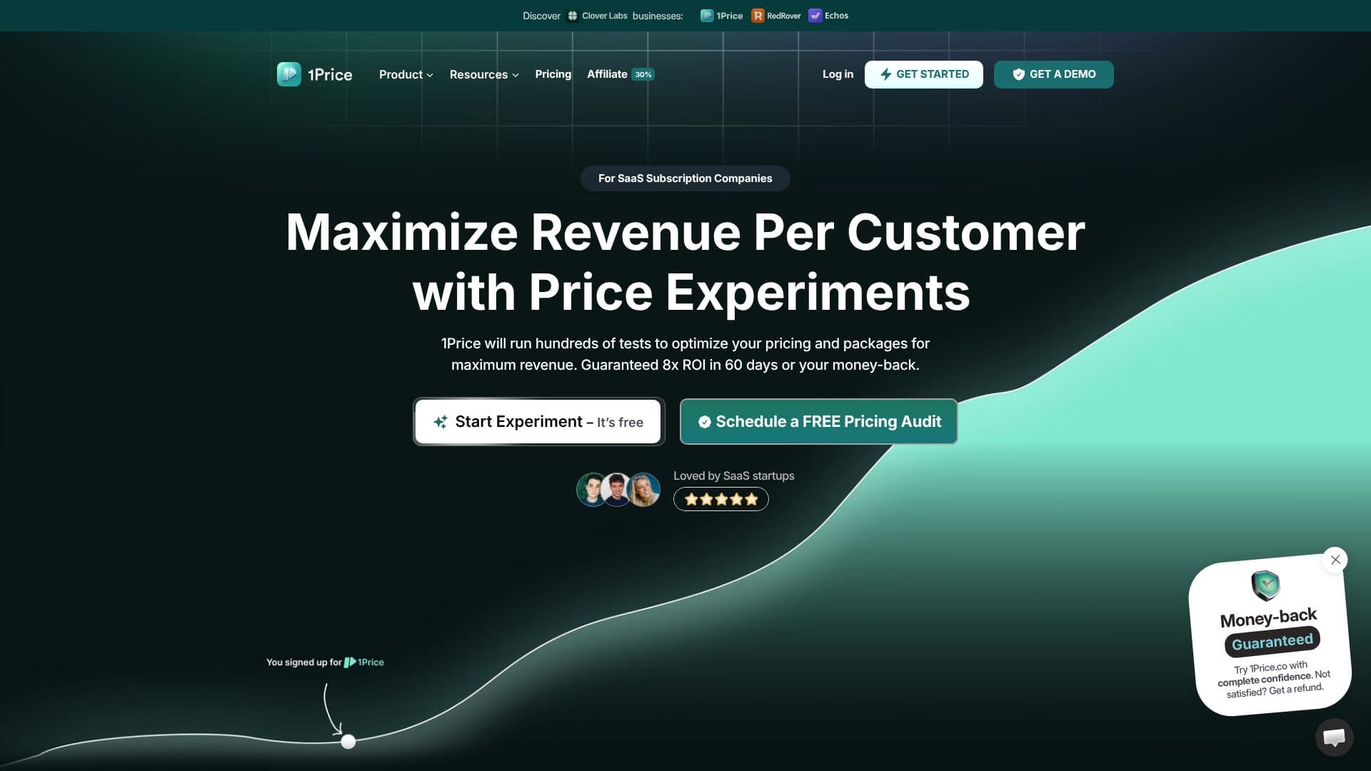 1Price | Price Experiments screenshot
