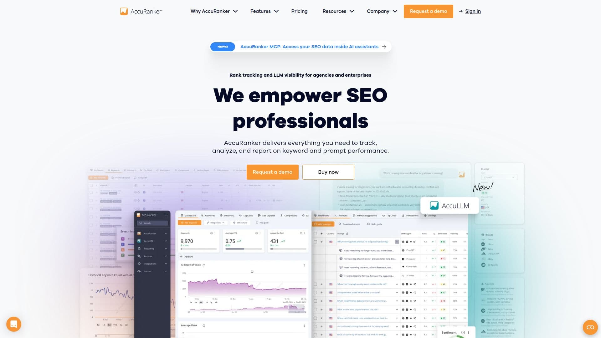 AccuRanker screenshot