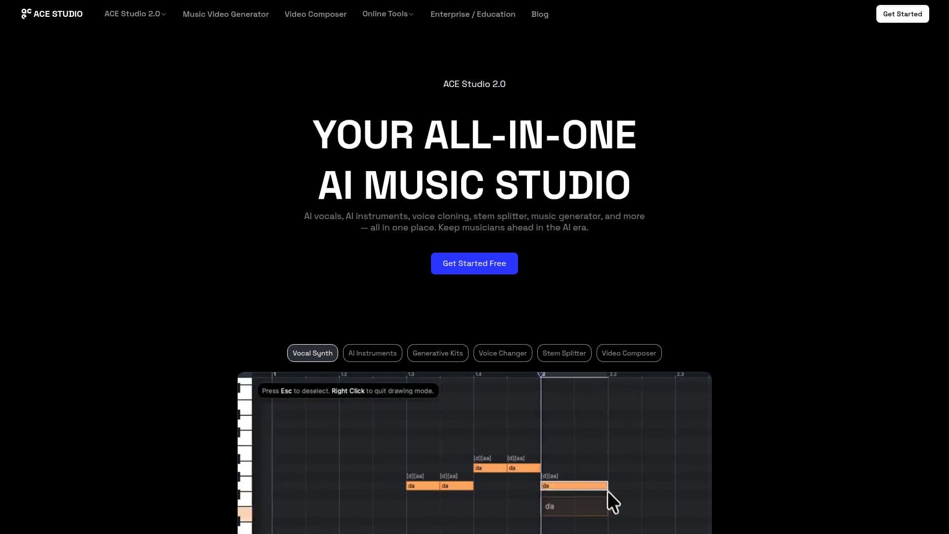 ACE Studio screenshot