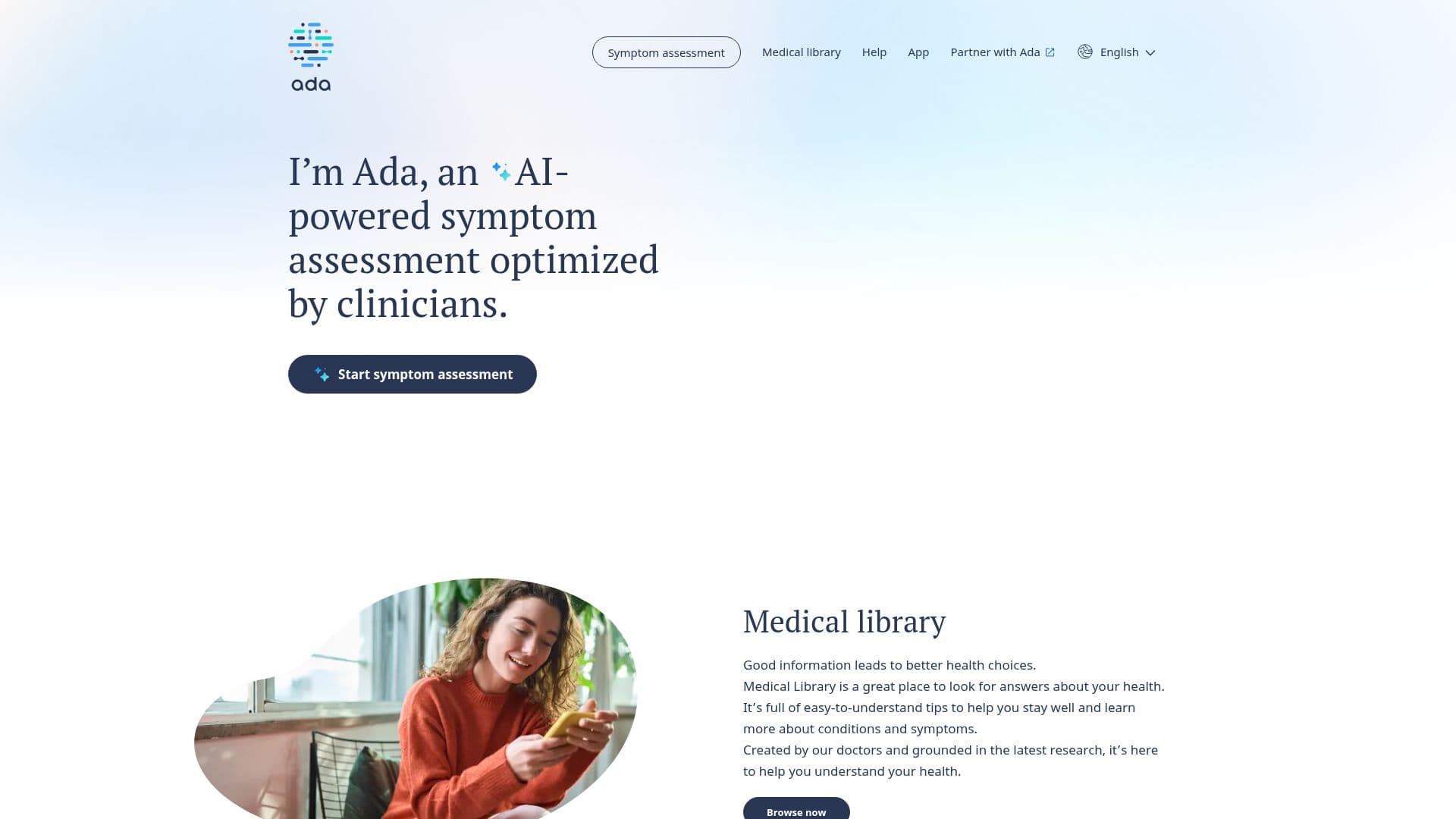 Ada Health screenshot