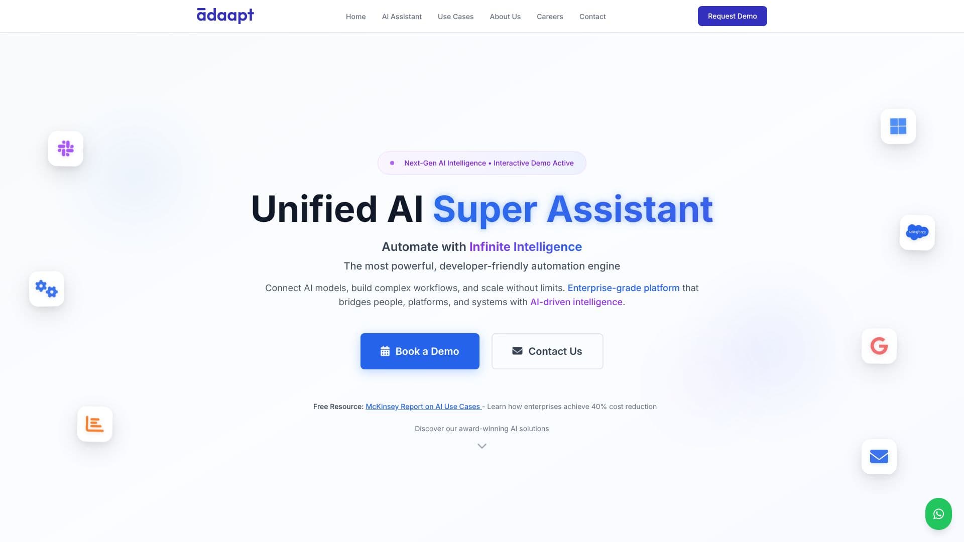 Adaapt.AI Enterprise AI Platform screenshot