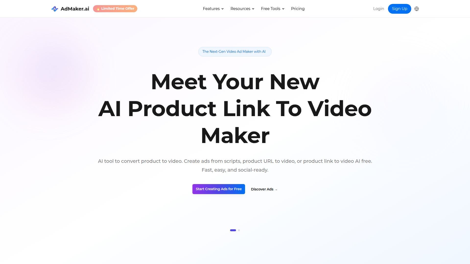 لقطة شاشة لـ AdMaker.ai