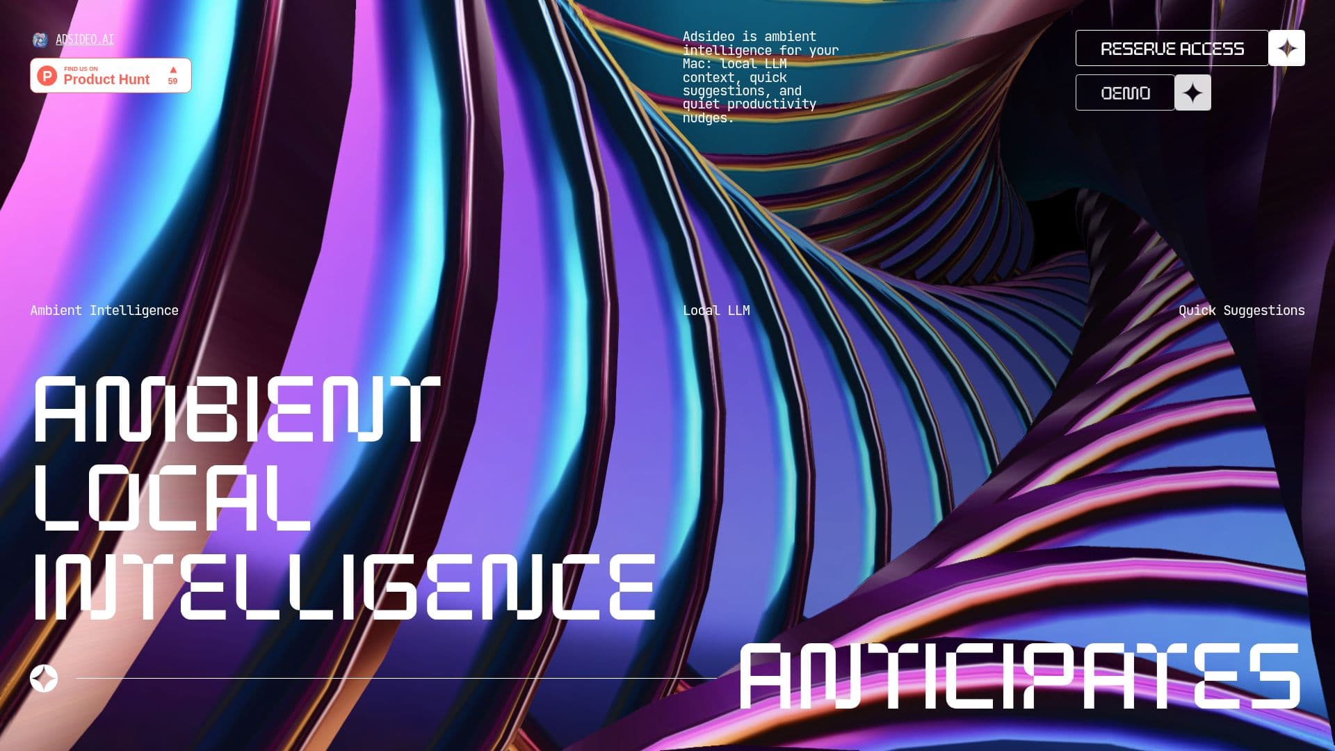 Screenshot von Adsideo.AI