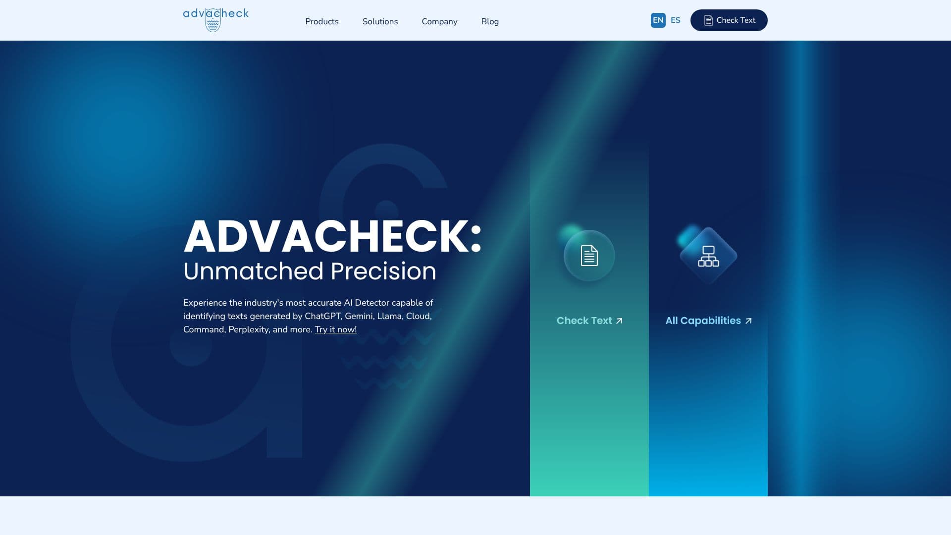 Advacheck AI Detector 스크린샷