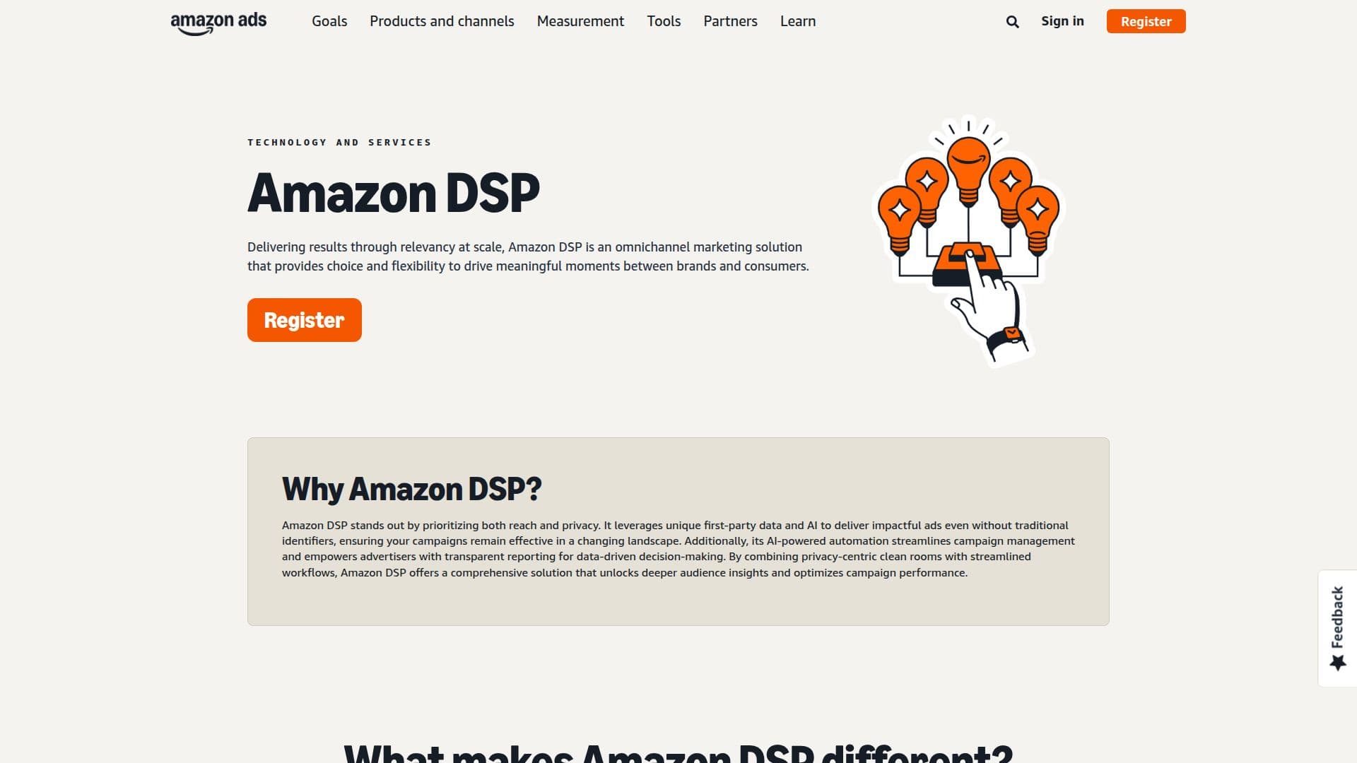 Amazon DSP screenshot