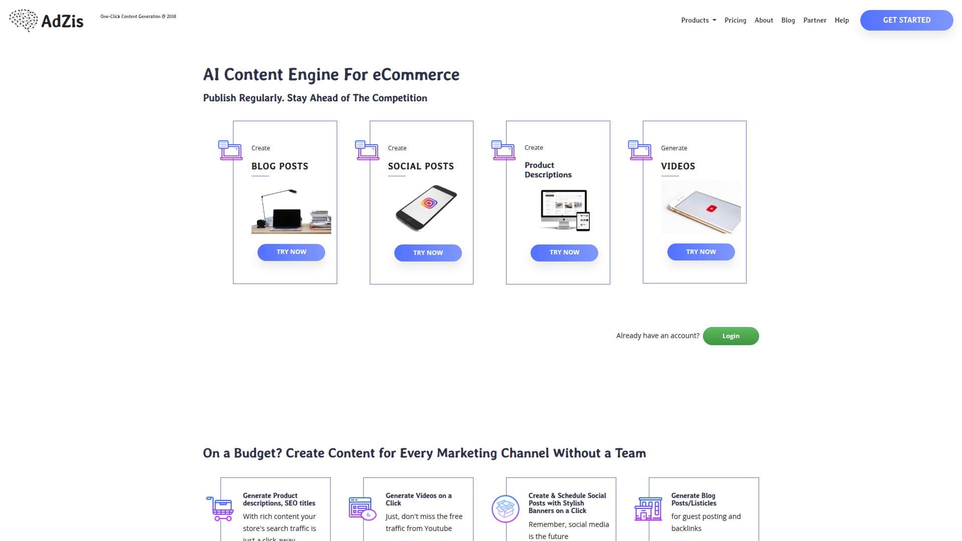 AdZis - Moteur de Contenu eCommerce screenshot