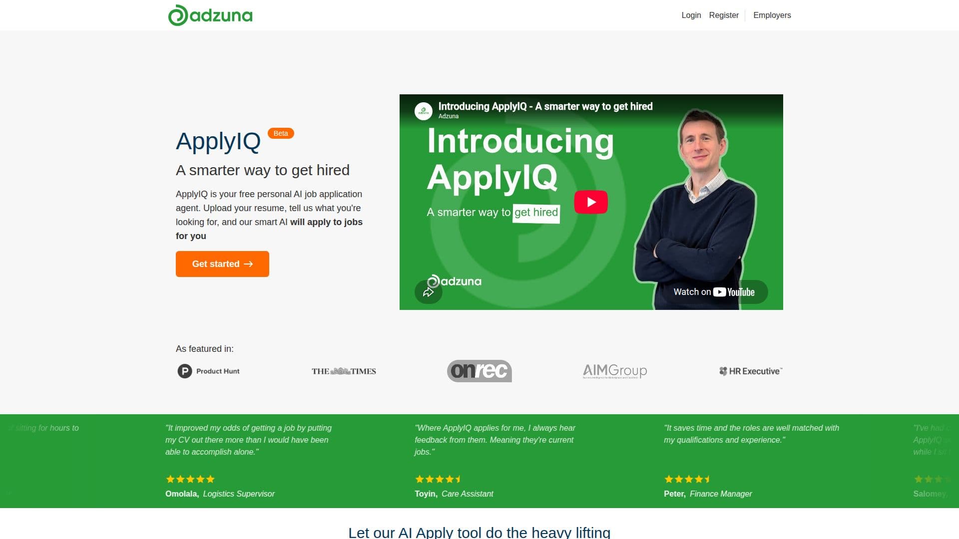 ApplyIQ Job Application Tool screenshot