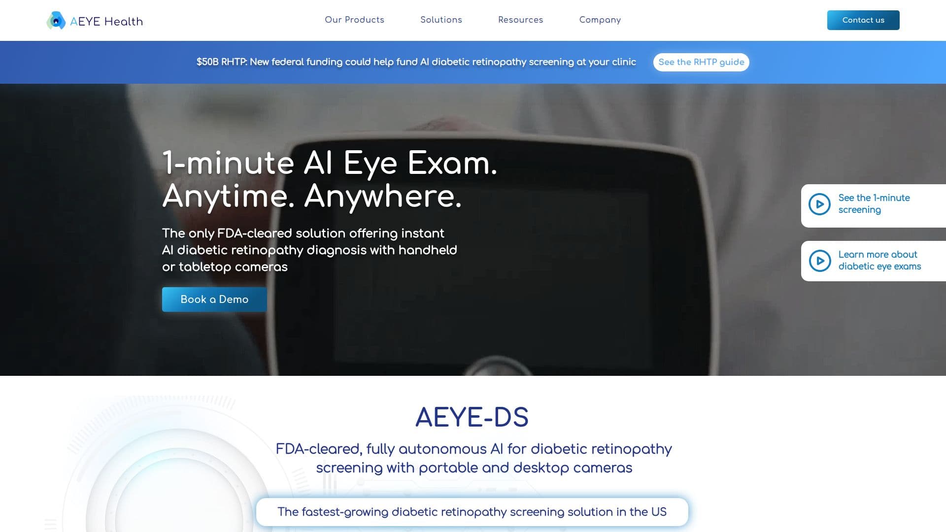AEYE-DS Diagnostisches Screening screenshot