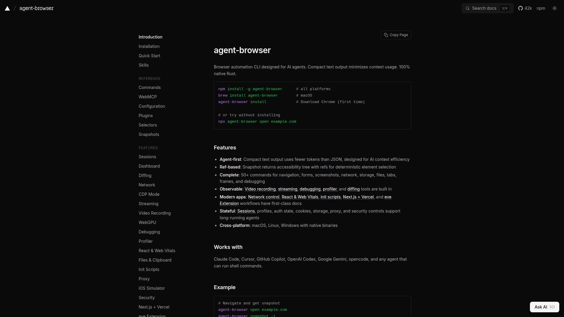 Agent Browser screenshot