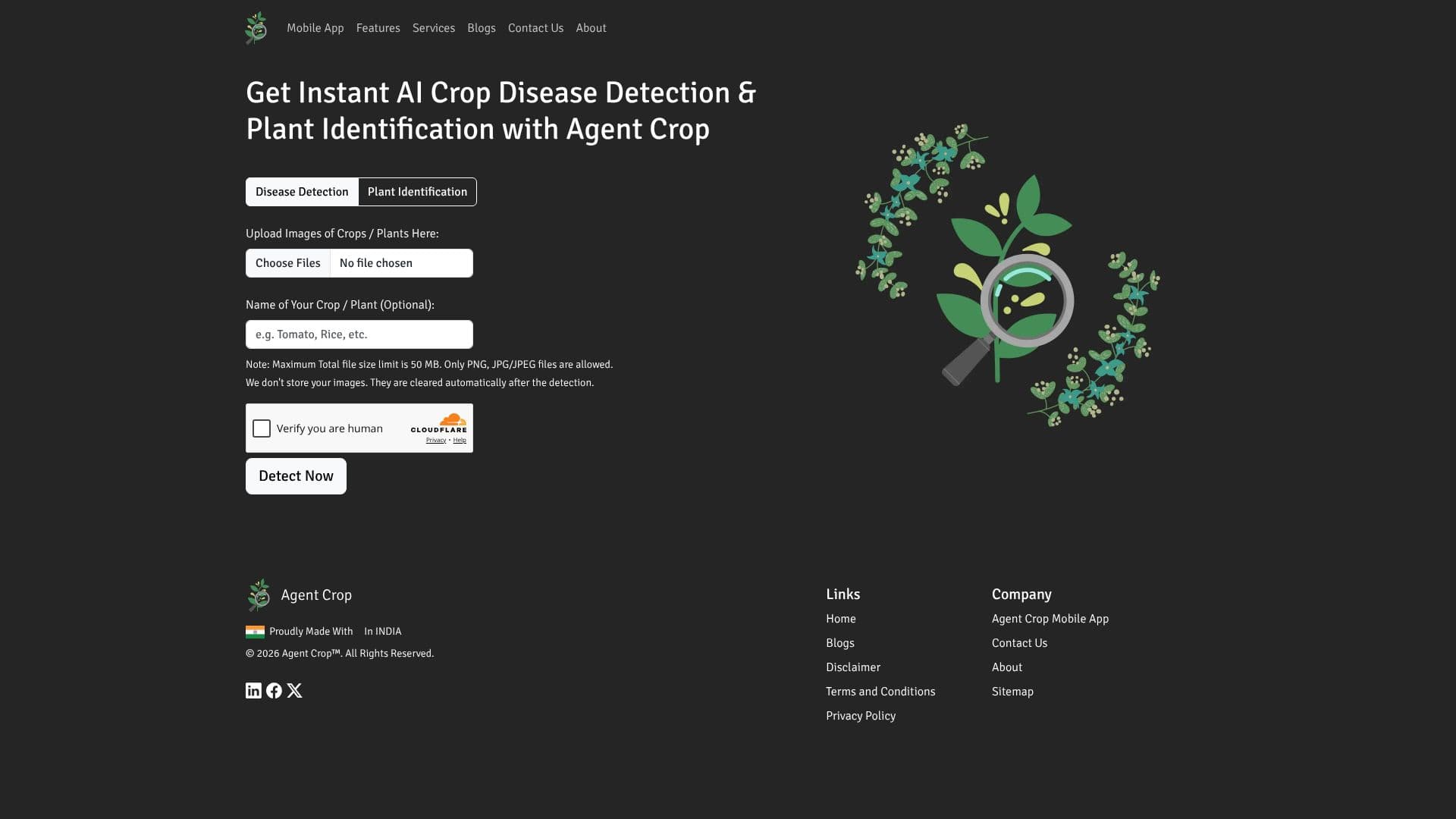 Screenshot von Agent Crop