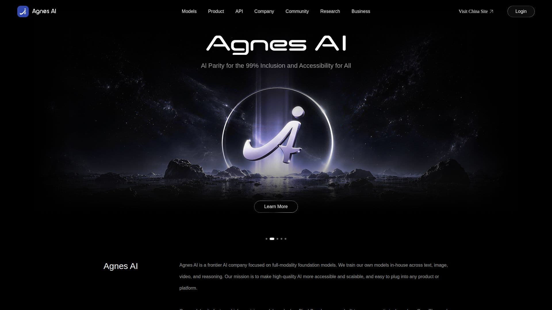 Screenshot von Agnes AI