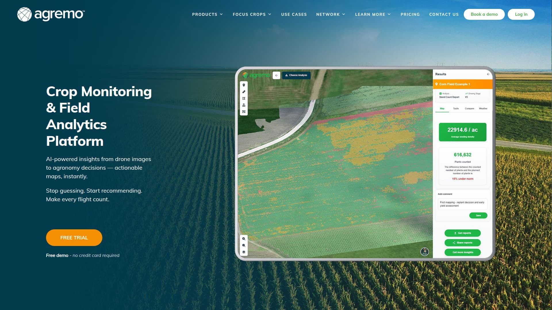 Software de Análise de Campo Agremo screenshot