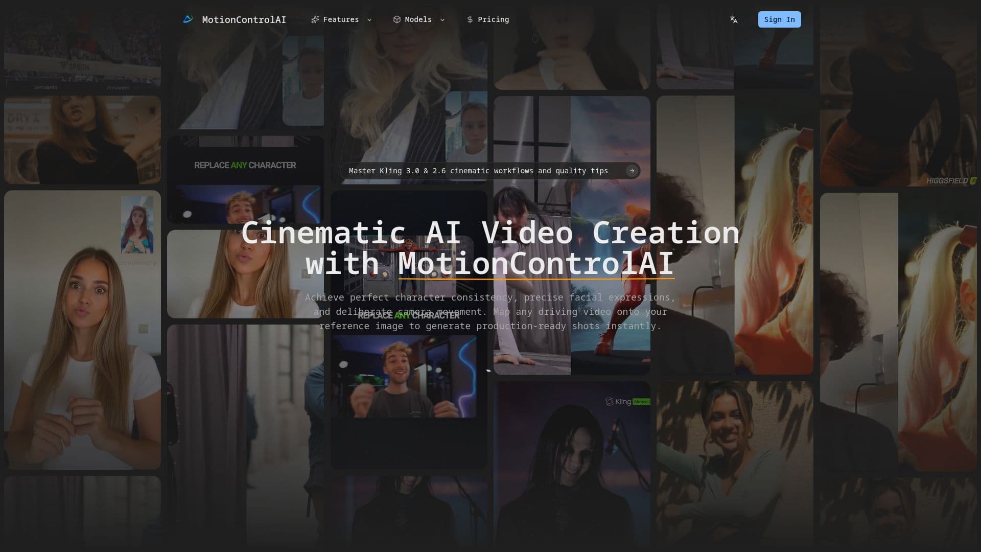 Captura de pantalla de MotionControlAI