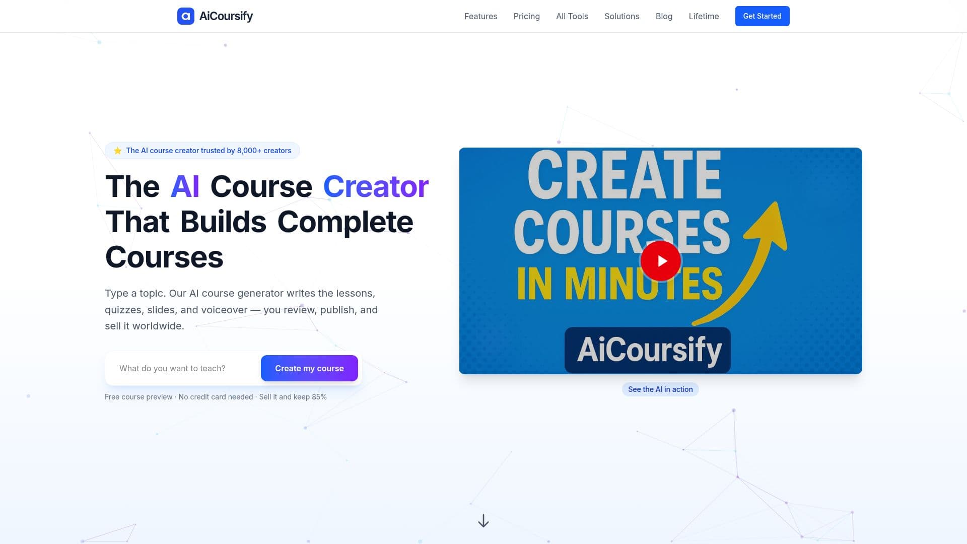 AiCoursify Course Creator screenshot