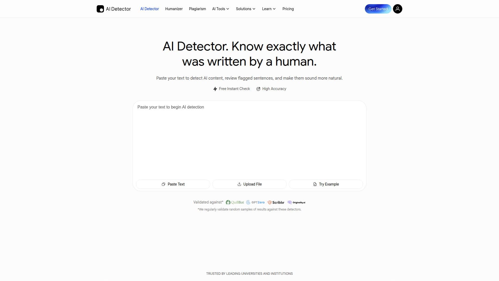AI 탐지기 스크린샷