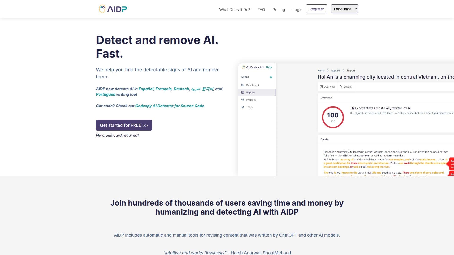 AI Detector Pro screenshot