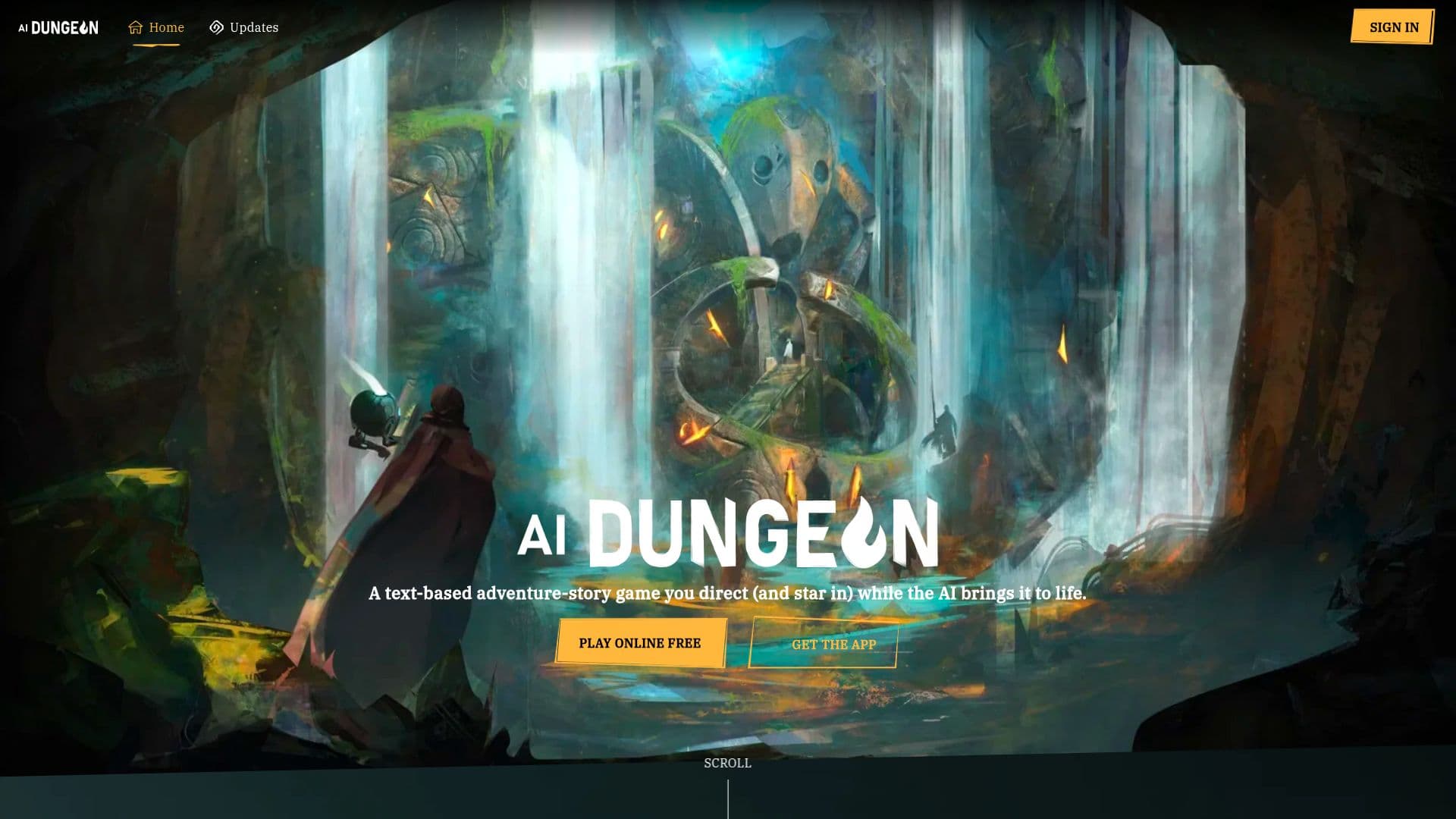 Capture d’écran de AI Dungeon