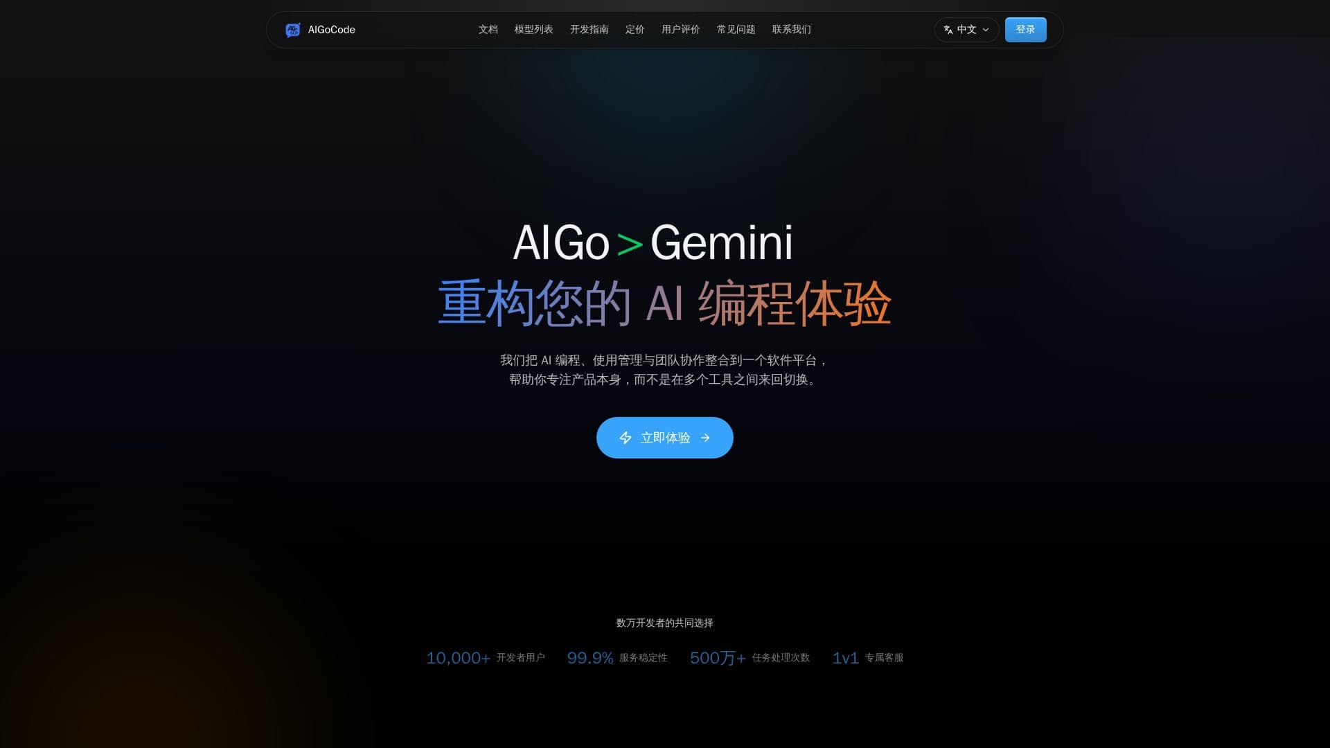 لقطة شاشة لـ AIGoCode