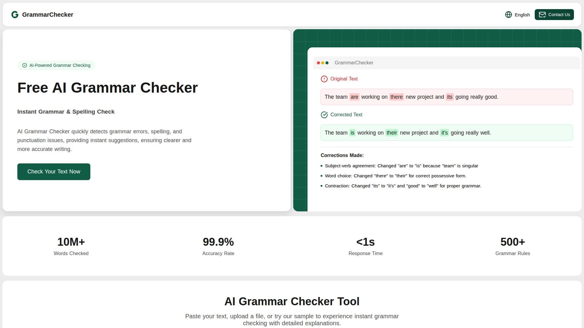 AIGrammarChecker screenshot