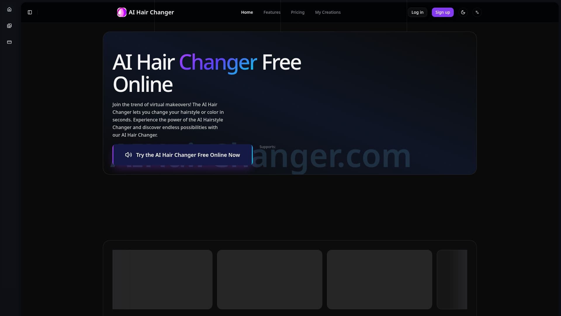 Screenshot von AI Hair Changer