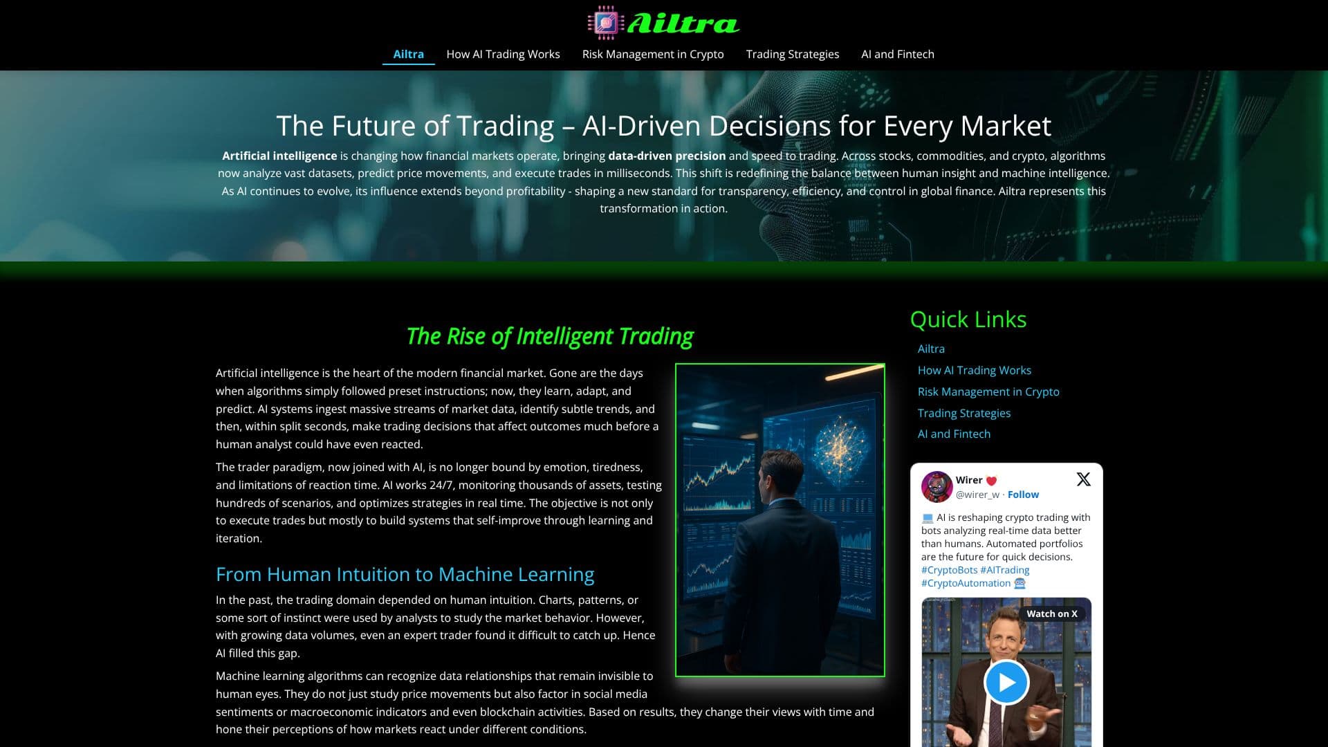 Ailtra AI Trading 스크린샷