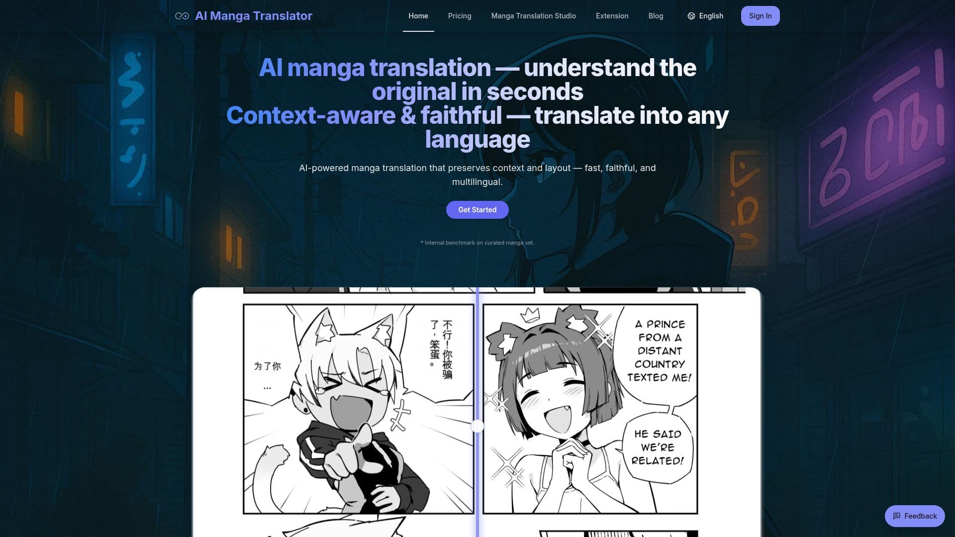 AI Manga Translate のスクリーンショット