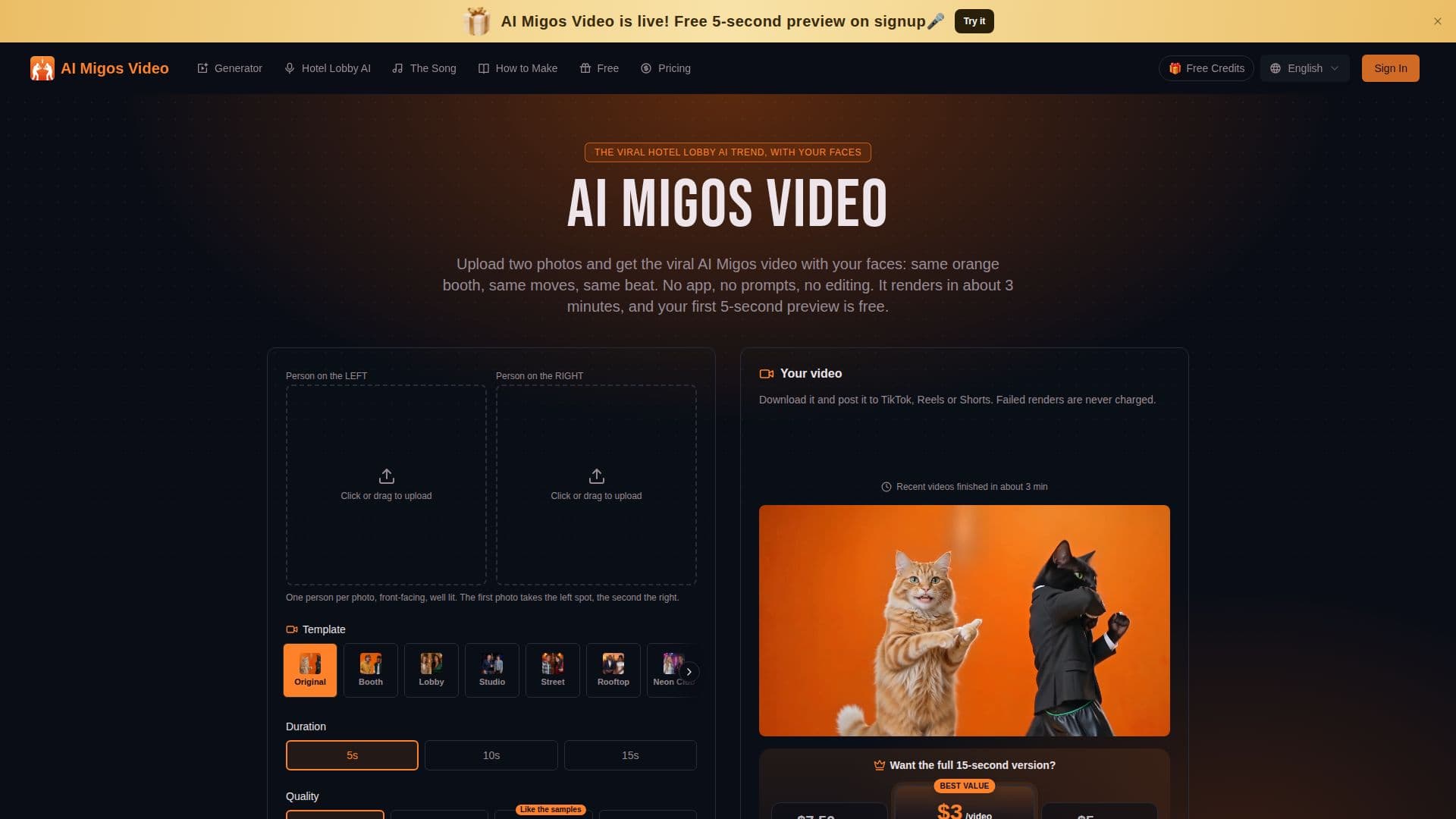 AI Migos Video screenshot