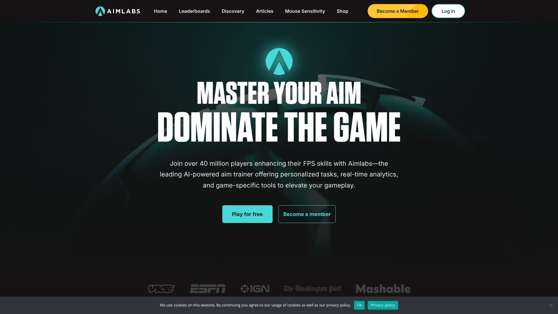 Скриншот Aimlabs