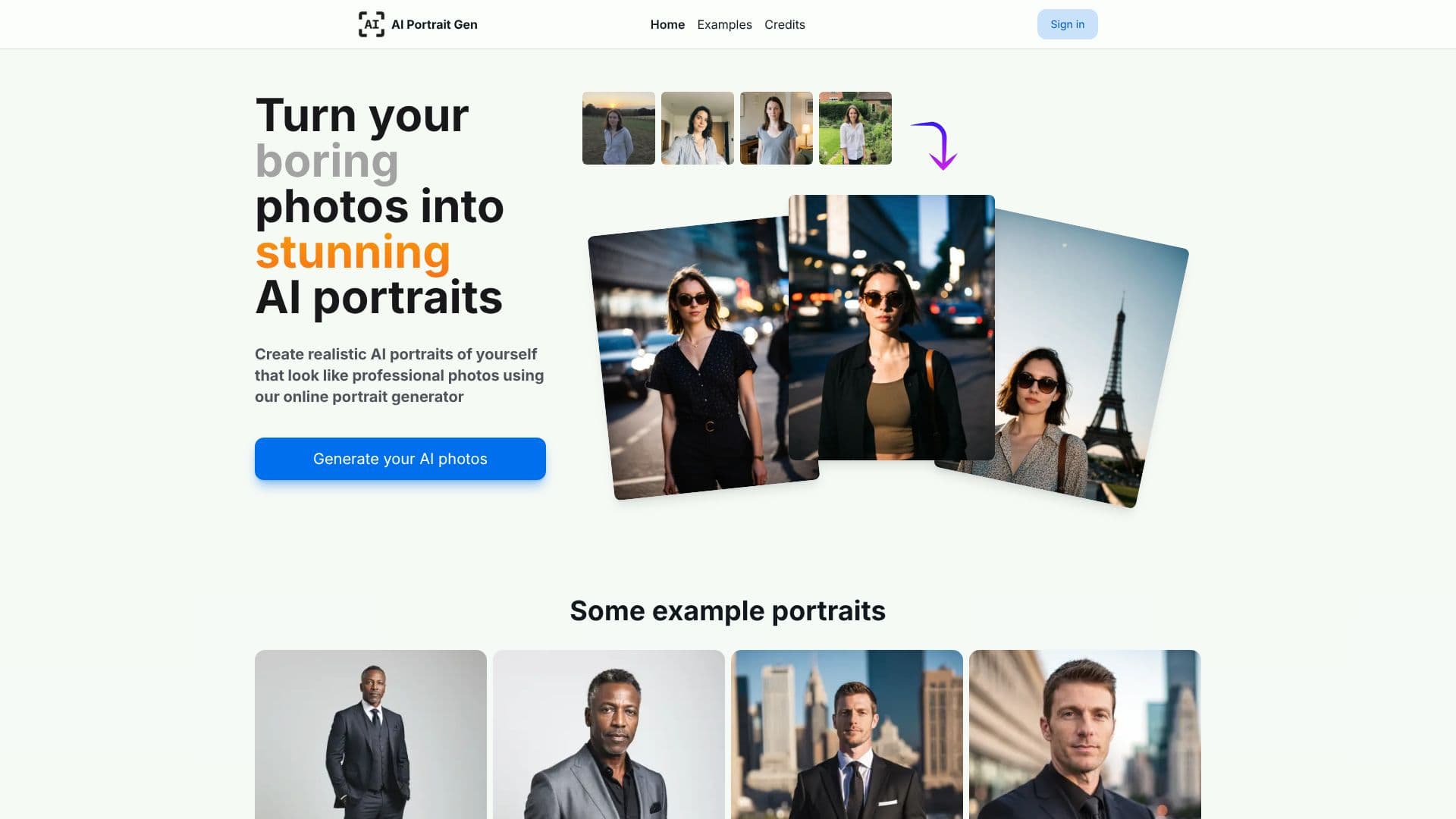 Capture d’écran de AI Portrait Gen