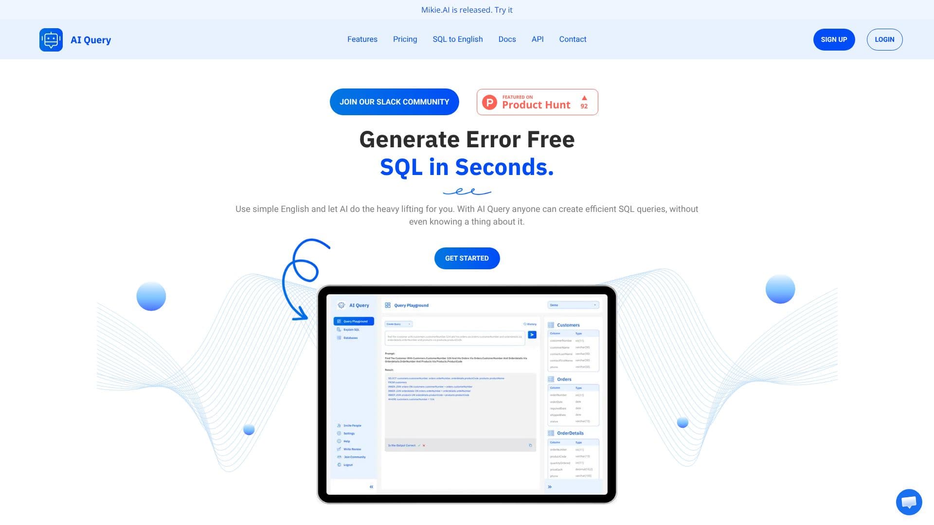 Tangkapan layar AI Query