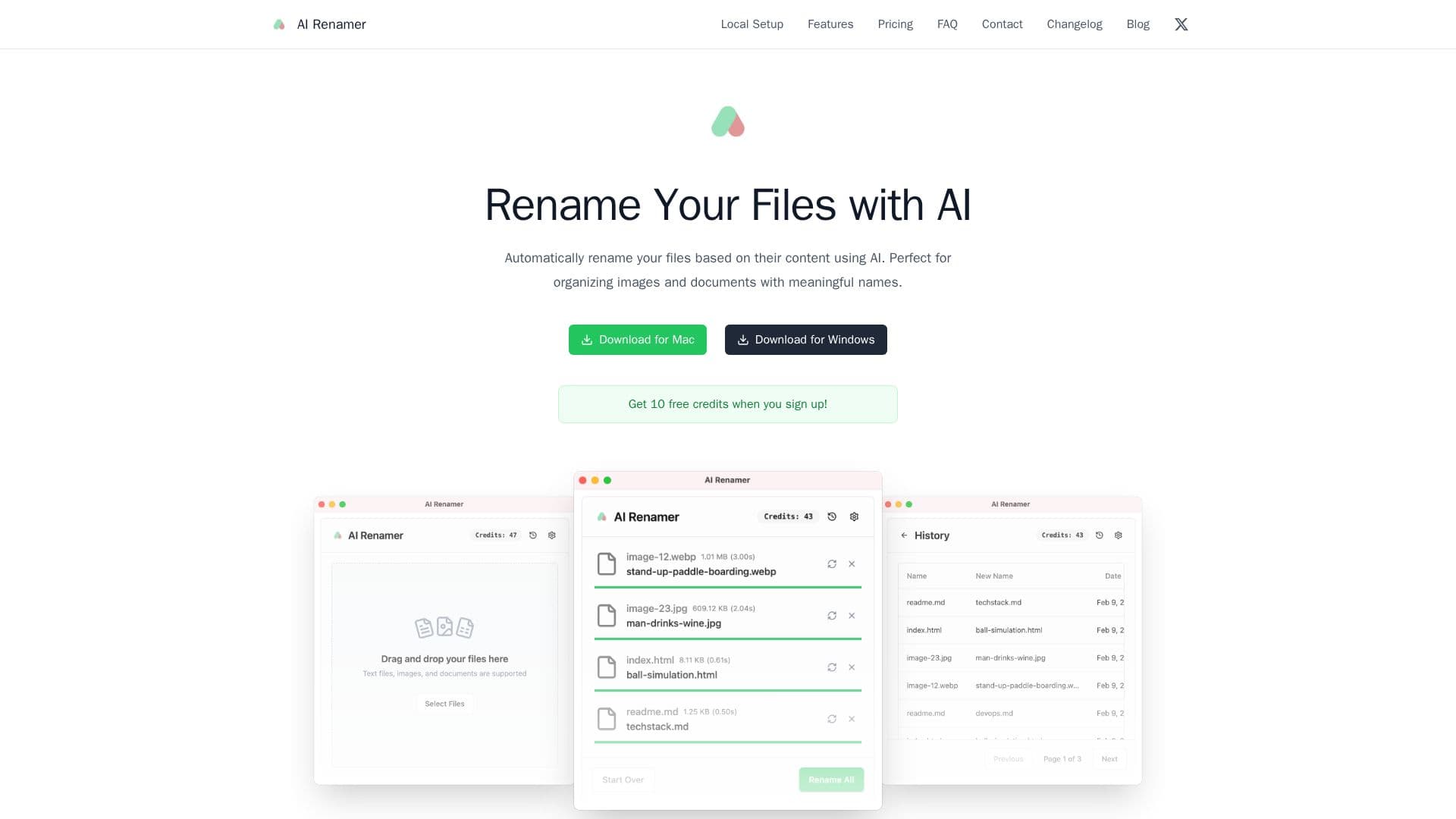 Скриншот AI Renamer