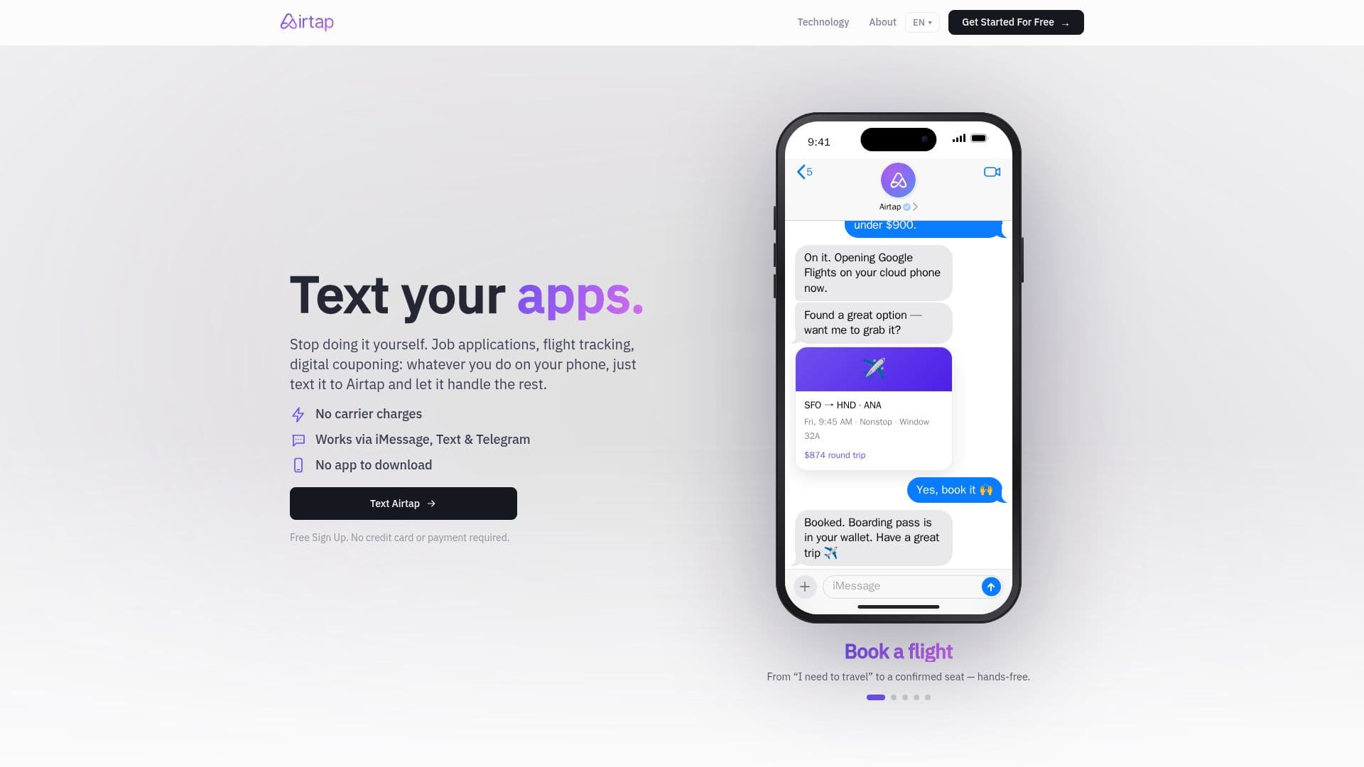 Airtap screenshot