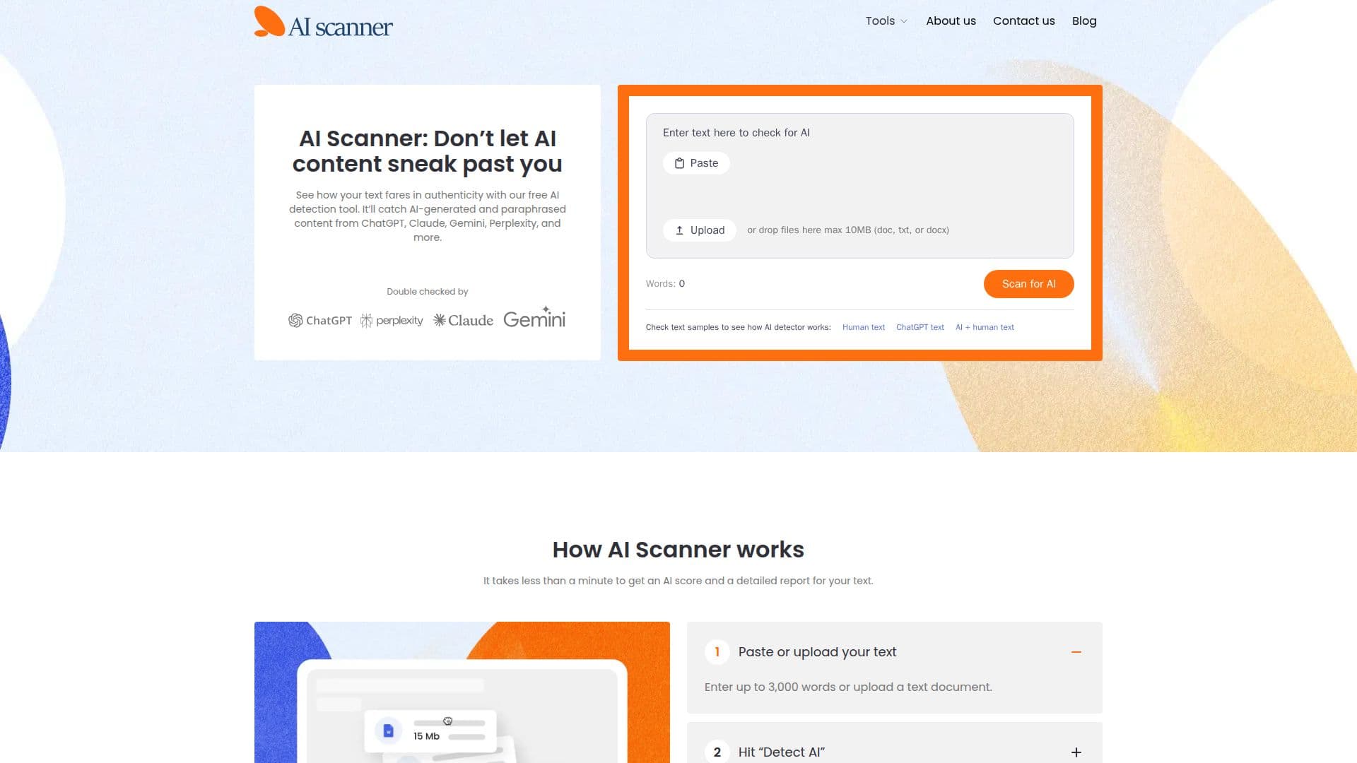 AI 스캐너 스크린샷