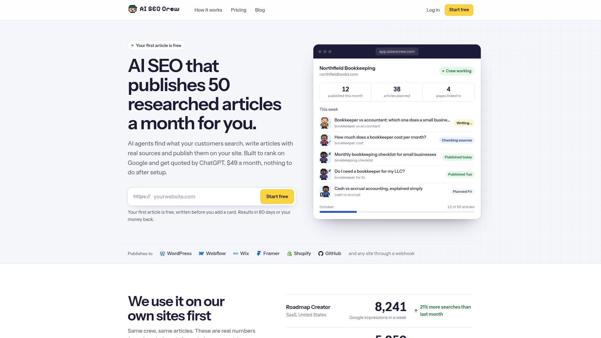 AI SEO Crew screenshot