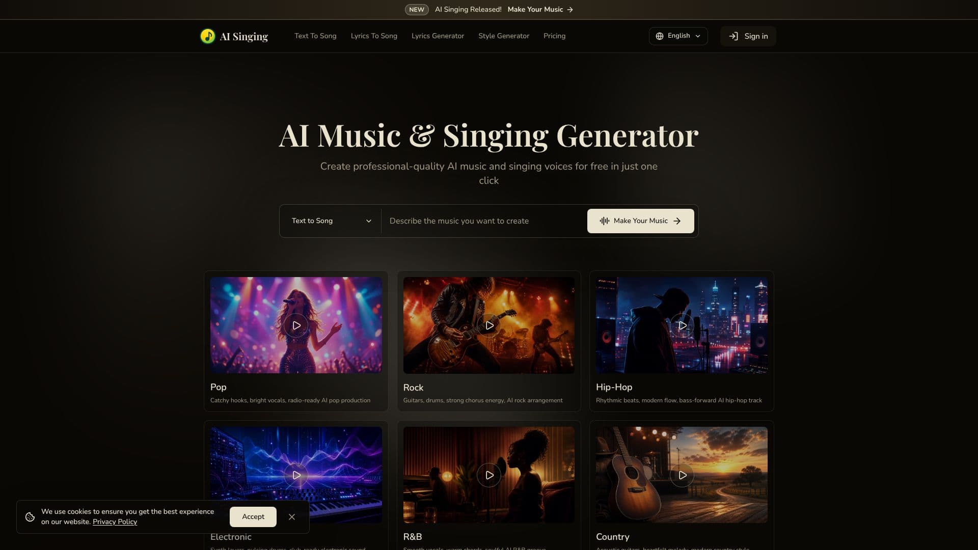 AI Singing 截图