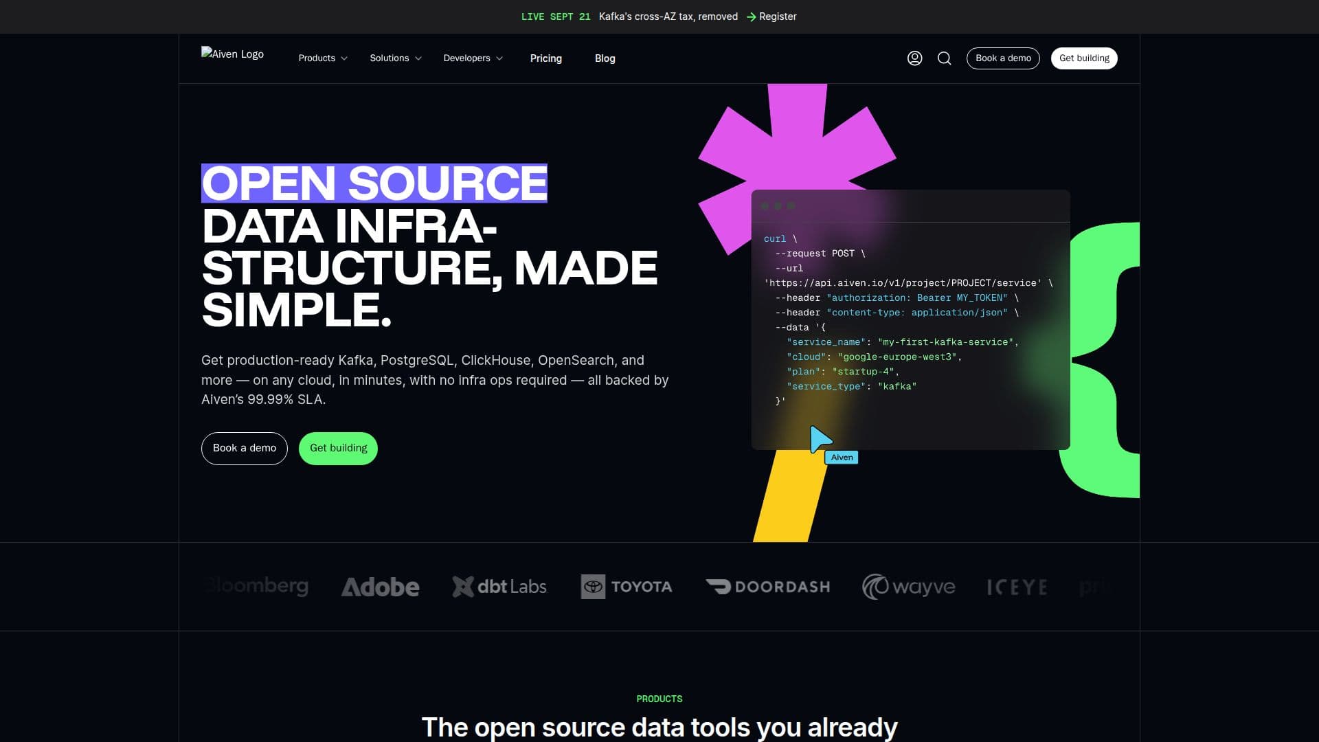 Aiven - Open Source Data Platform screenshot
