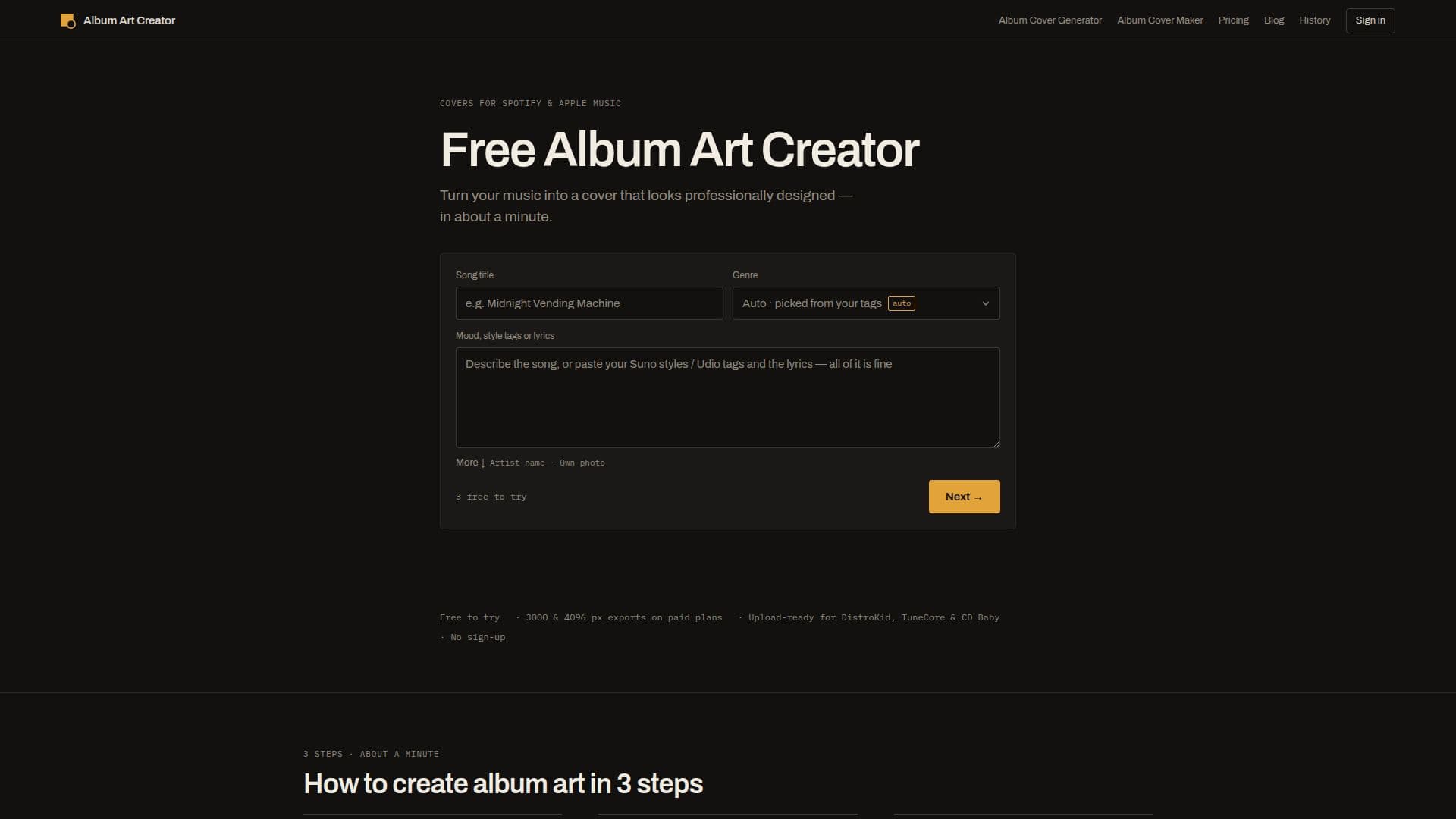 Album Art Creator screenshot