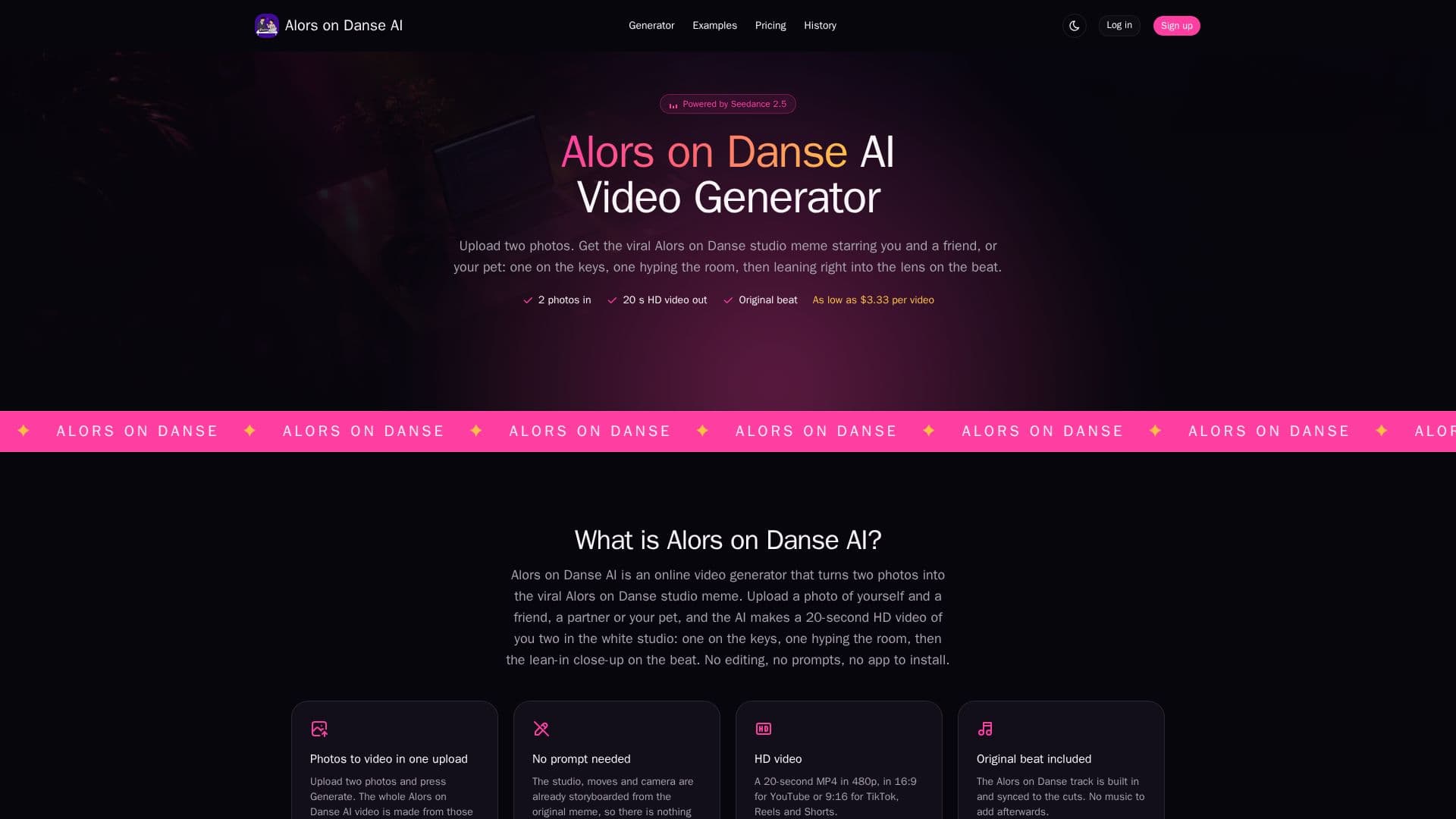 Alors on Danse AI Video Generator screenshot