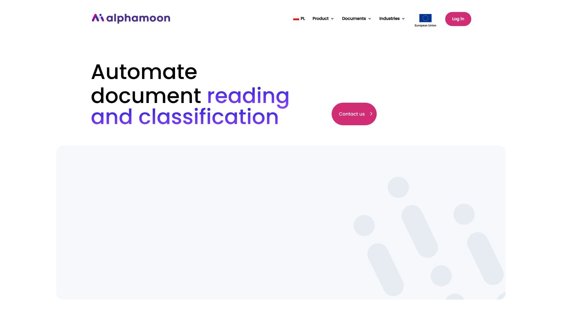 لقطة شاشة لـ Alphamoon Intelligent Document Automation