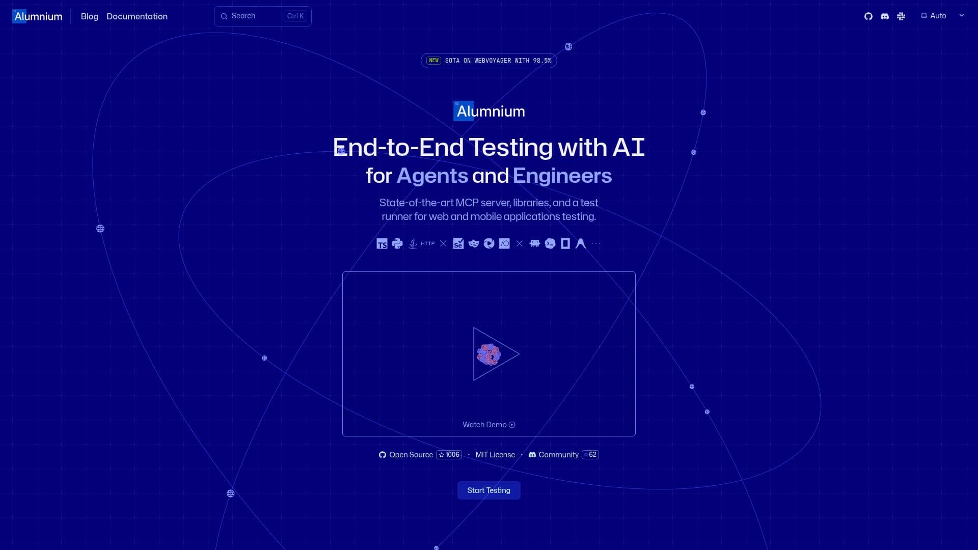 Alumnium AI Testing Tool screenshot