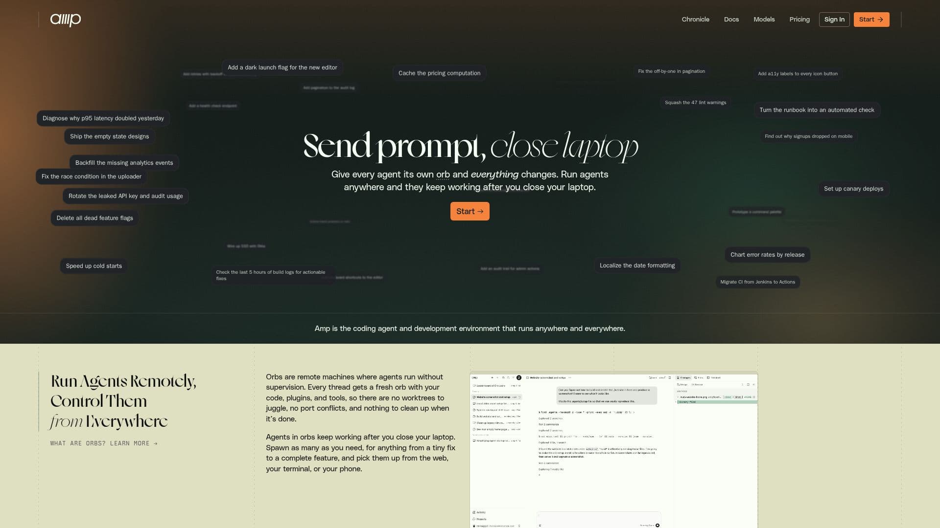 Amp screenshot