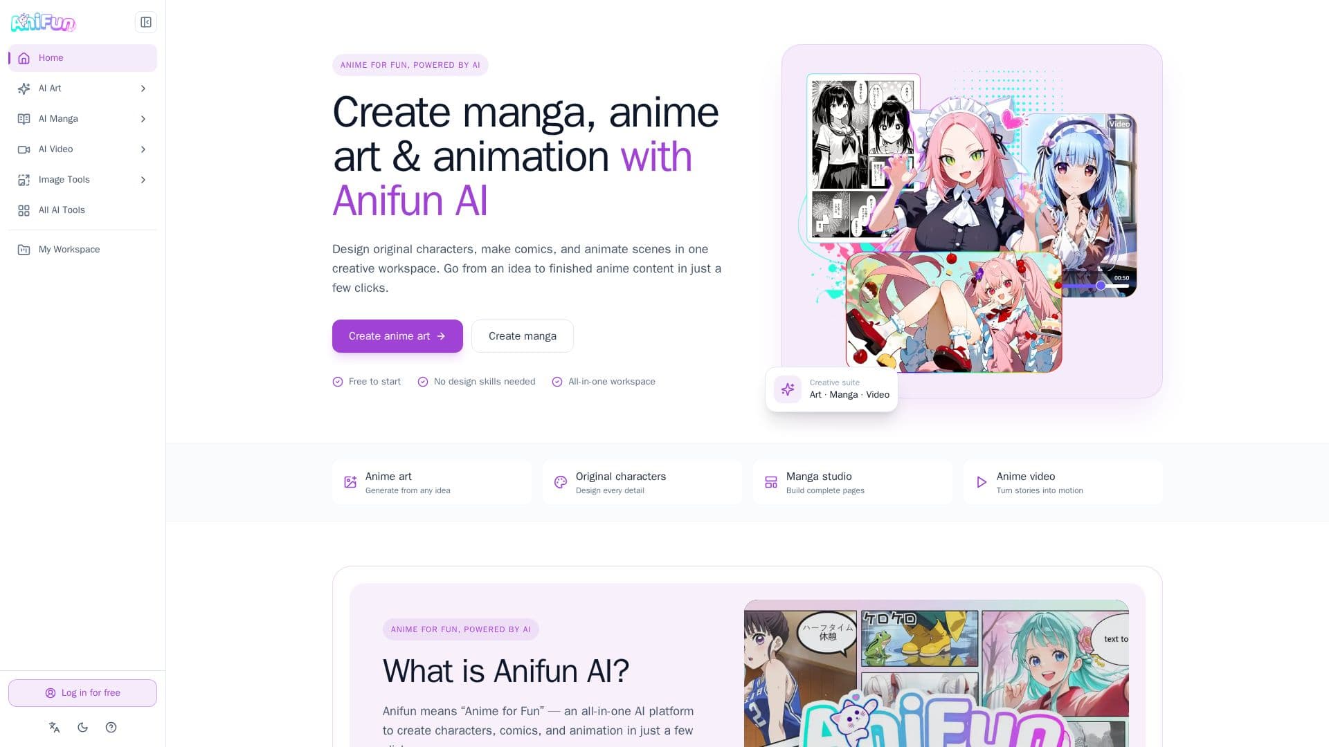 AniFun AI - Create Manga & Anime Art screenshot