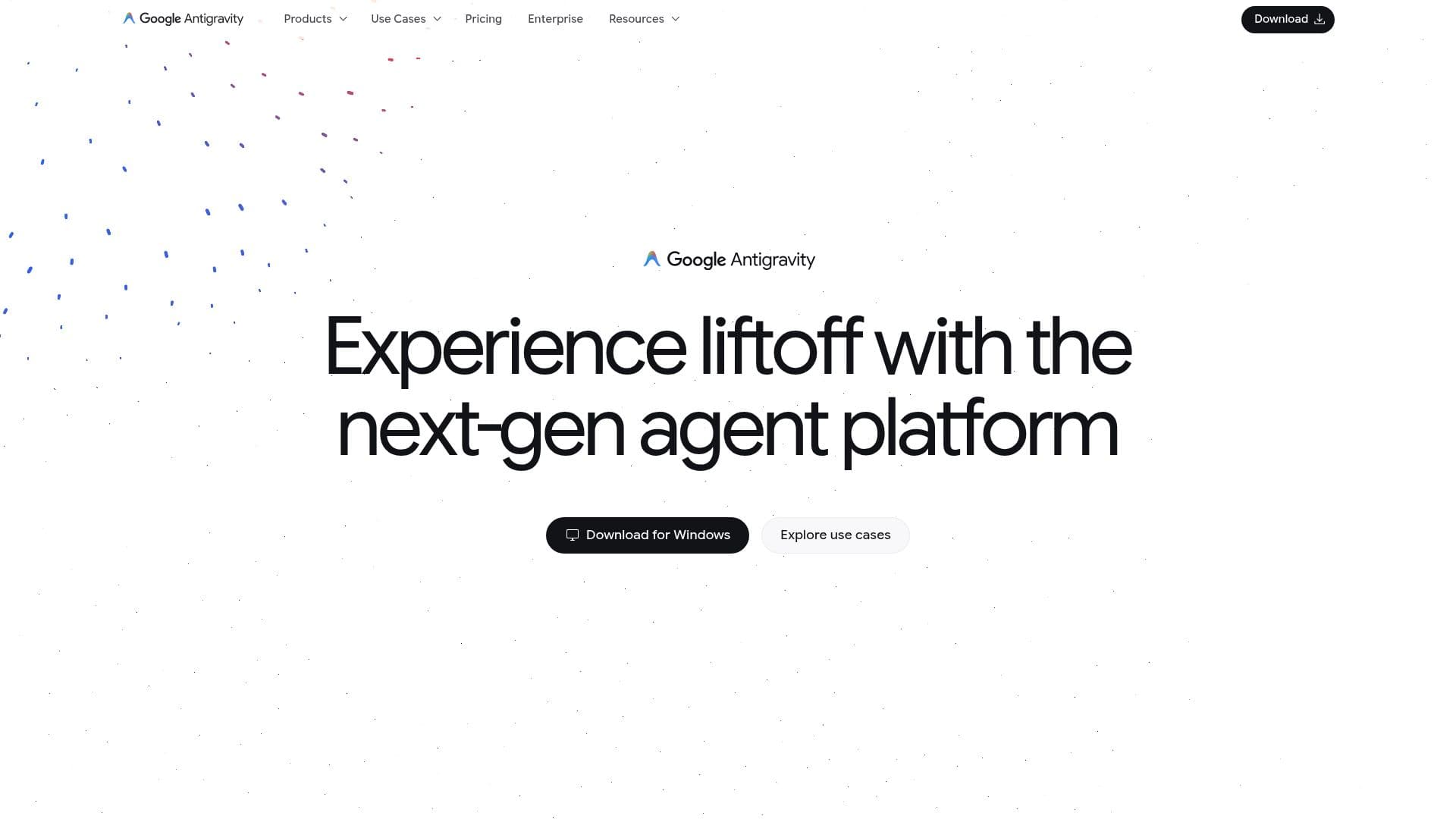 Google Antigravity screenshot