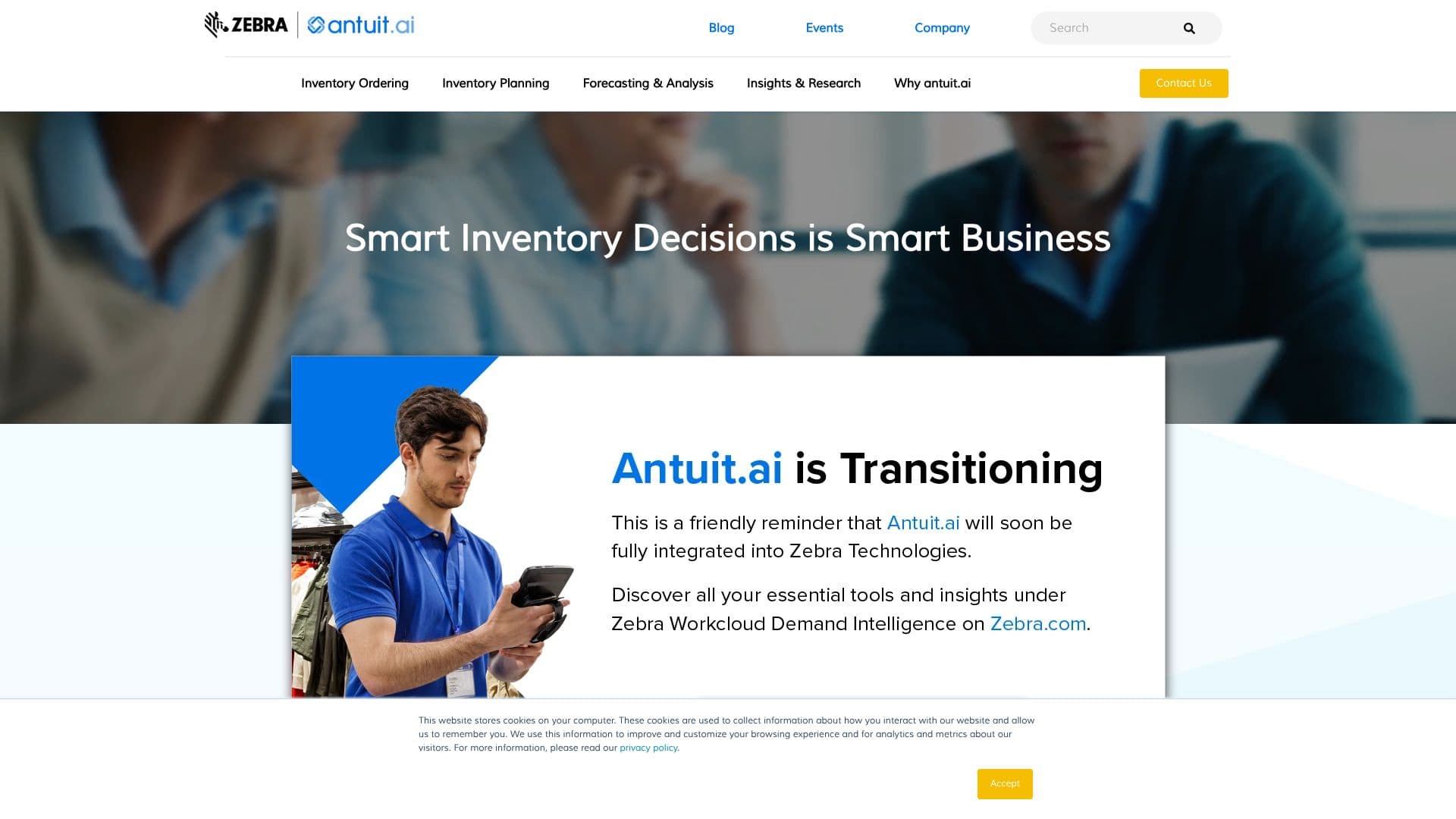 Zebra Workcloud Demand Intelligence screenshot
