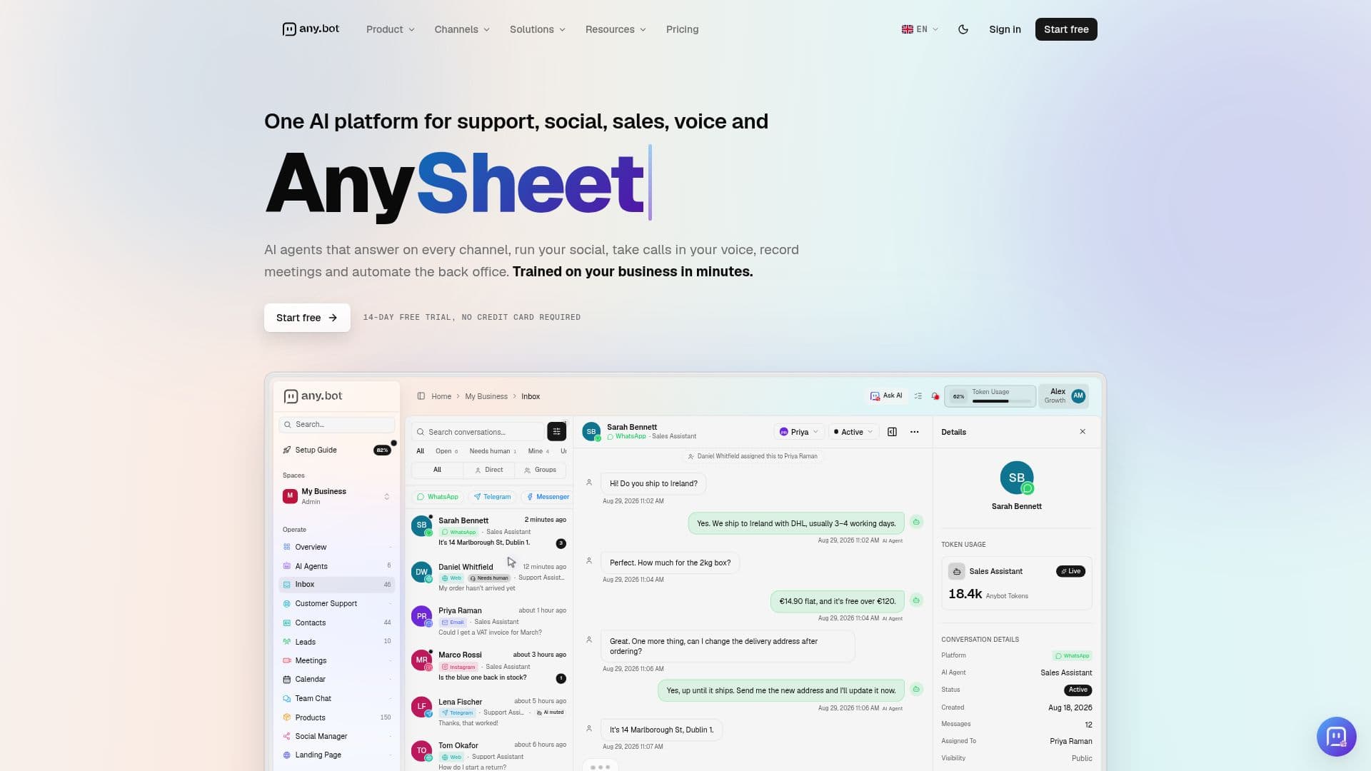AnyBot screenshot