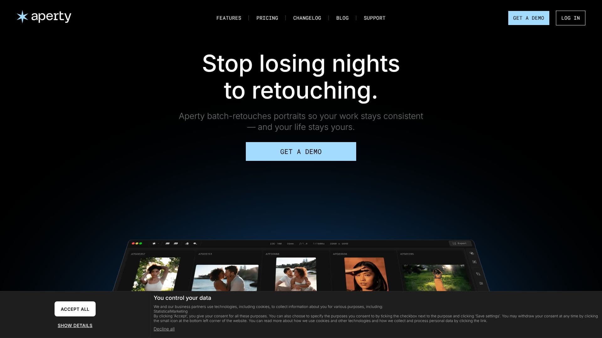 Aperty screenshot