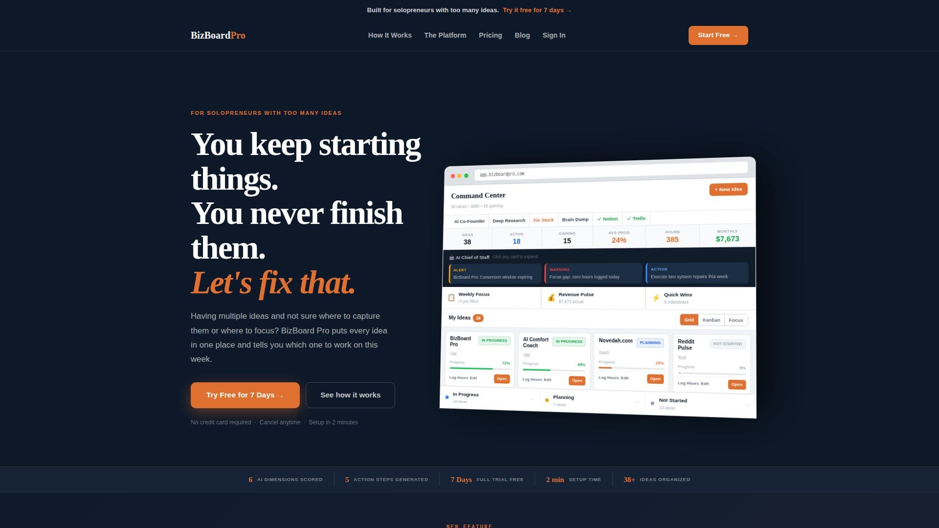 لقطة شاشة لـ BizBoard Pro