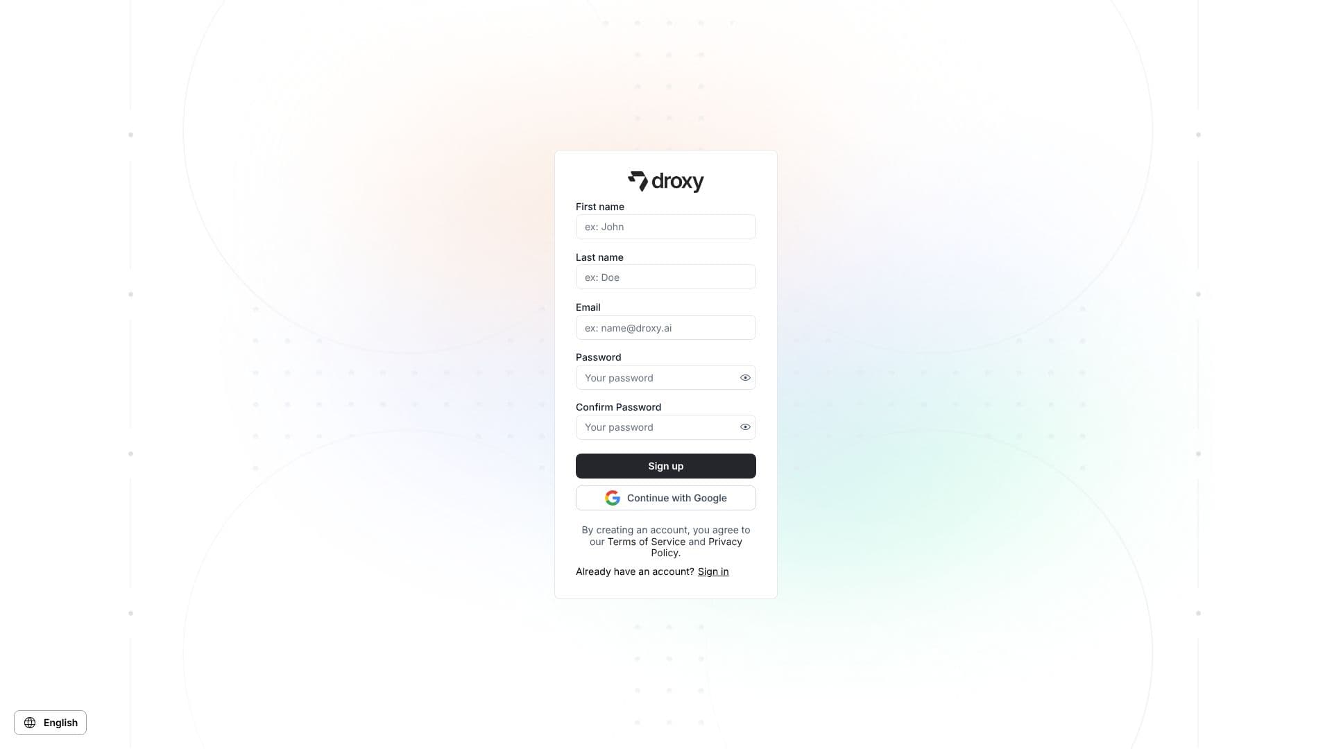 لقطة شاشة لـ Droxy