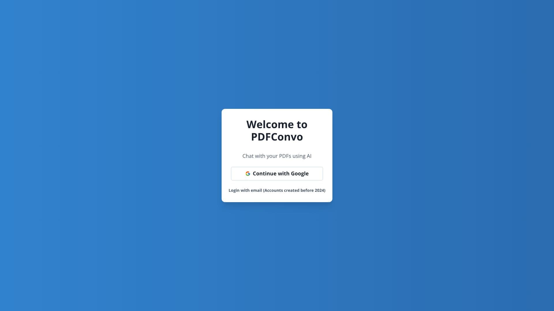 Screenshot von PDFConvo
