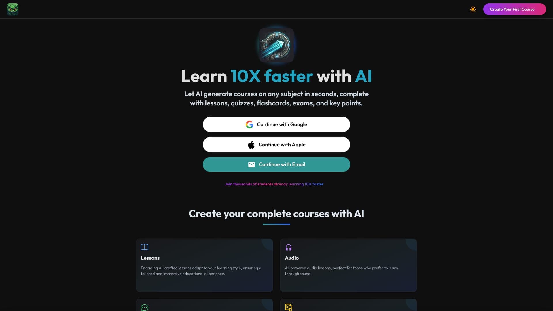 StudyRaid: AI Courses のスクリーンショット